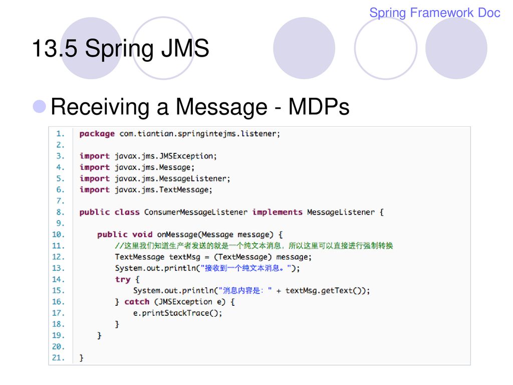 Jms framework deals